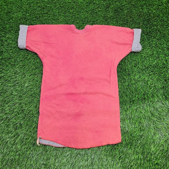 Vintage 80s Russell Athletic Reversible T-Shirt XS/S 16x27 Pinkish Red Gray USA - Picture 5 of 11